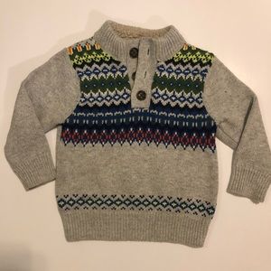 Baby Gap Sweater w/ Collar Lining 12-18M